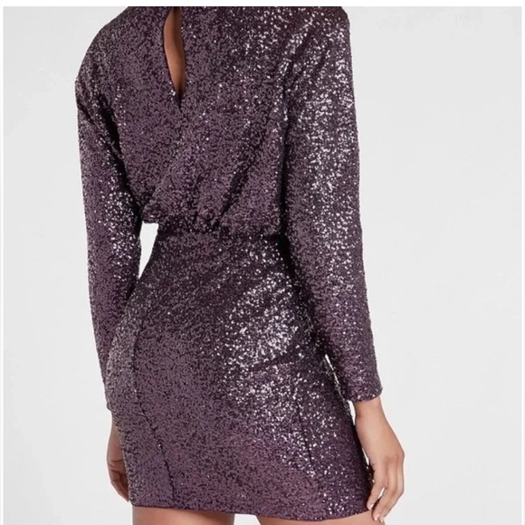 Express Long sleeve sequin dress - Picture 9 of 13